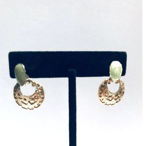 Celadon Green Enamel Door Knocker Post Earrings